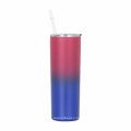 New Type Wholesale Straight 20 Oz Double Walled Stainless Steel Tumbler With Straw
